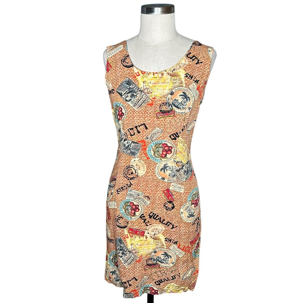 JAMS WORLD Vintage Sleeveless Colorful Patterned Mini Dress Size‎ 3 - Women's XS